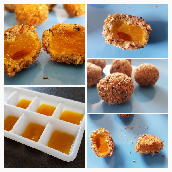 Mini œufs mollets panés